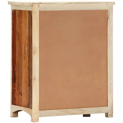 VidaXL Armoire Latérale 60 X 30 X 75 Cm Bois De Récupération Massif - Brun 3 VidaXL Armoire Latérale 60 X 30 X 75 Cm Bois De Récupération Massif - Brun – Image 3