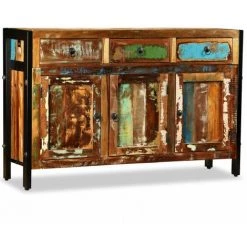 HELLOSHOP26 Buffet Bahut Armoire Console Meuble De Rangement Bois De Récupération Massif 120 Cm - Bois
