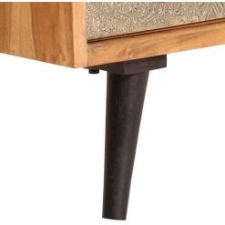 HELLOSHOP26 Buffet Bahut Armoire Console Meuble De Rangement 80 Cm Bois D'acacia Massif - Bois 9 HELLOSHOP26 Buffet Bahut Armoire Console Meuble De Rangement 80 Cm Bois D'acacia Massif - Bois -Buffet et enfilade Soldes 14723634 5