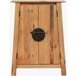 HELLOSHOP26 Buffet Bahut Armoire Console Meuble De Rangement Latérale De Salle De Bain Pin Recyclé Massif 80 Cm Marron - Marron -Buffet et enfilade Soldes 14723836 4