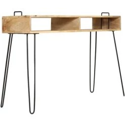 HELLOSHOP26 Buffet Bahut Armoire Console Meuble De Rangement Bois De Manguier Massif 115 Cm - Bois -Buffet et enfilade Soldes 14724090 3