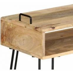 HELLOSHOP26 Buffet Bahut Armoire Console Meuble De Rangement Bois De Manguier Massif 115 Cm - Bois -Buffet et enfilade Soldes 14724090 4