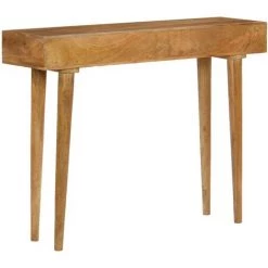 HELLOSHOP26 Buffet Bahut Armoire Console Meuble De Rangement Bois De Manguier Massif 102 Cm - Bois -Buffet et enfilade Soldes 14724420 4