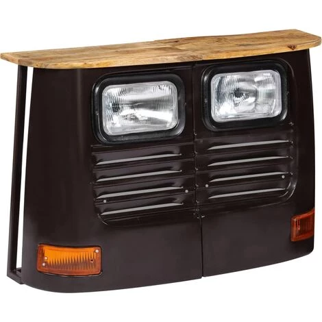 HELLOSHOP26 Buffet Bahut Armoire Console Meuble De Rangement En Forme De Camion Bois De Manguier Massif Gris Foncé - Bois 1 HELLOSHOP26 Buffet Bahut Armoire Console Meuble De Rangement En Forme De Camion Bois De Manguier Massif Gris Foncé - Bois