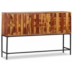 HELLOSHOP26 Buffet Bahut Armoire Console Meuble De Rangement Bois Massif De Sesham 120 Cm - Bois -Buffet et enfilade Soldes 14724471 3