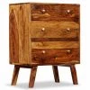 HELLOSHOP26 Buffet Bahut Armoire Console Meuble De Rangement Latérale Bois Massif 76 Cm - Bois