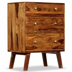 HELLOSHOP26 Buffet Bahut Armoire Console Meuble De Rangement Latérale Bois Massif 76 Cm - Bois -Buffet et enfilade Soldes 14724808 4