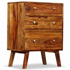 HELLOSHOP26 Buffet Bahut Armoire Console Meuble De Rangement Latérale Bois Massif 76 Cm - Bois -Buffet et enfilade Soldes 14724808 5
