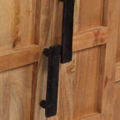 HELLOSHOP26 Buffet Bahut Armoire Console Meuble De Rangement Bois D'acacia Solide 76 Cm Marron - Bois -Buffet et enfilade Soldes 14725102 5