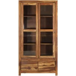 HELLOSHOP26 Buffet Bahut Armoire Console Meuble De Rangement Bois Massif 175 Cm - Bois -Buffet et enfilade Soldes 14725408 3