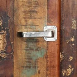 VidaXL Buffet Bois De Récupération Massif 90x42x142 Cm - Brun -Buffet et enfilade Soldes 14790393 4