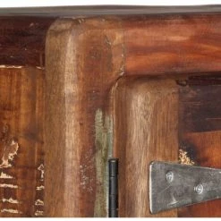 VidaXL Buffet Bois De Récupération Massif 90x42x142 Cm - Brun -Buffet et enfilade Soldes 14790393 5