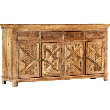 VidaXL Buffet Avec 4 Tiroirs 160 X 40 X 85 Cm Bois Massif De Manguier - Brun 1 VidaXL Buffet Avec 4 Tiroirs 160 X 40 X 85 Cm Bois Massif De Manguier - Brun