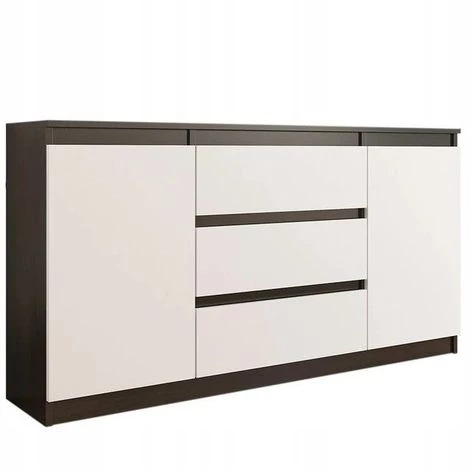 HUCOCO ALBI - Commode Chambre Style Scandinave/contemporaine 140x40x76 - Meuble Rangement Salon/bureau - 3 Tiroirs - Buffet Séjour - Marron 1 HUCOCO ALBI - Commode Chambre Style Scandinave/contemporaine 140x40x76 - Meuble Rangement Salon/bureau - 3 Tiroirs - Buffet Séjour - Marron