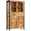 Buffet 100x40x175 Cm Bois De Manguier Massif VidaXL