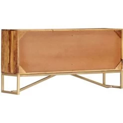 VidaXL Buffet 118 X 30 X 60 Cm Bois Massif De Sesham - Brun -Buffet et enfilade Soldes 14876806 3