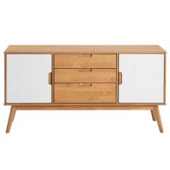 IDIMEX Buffet TIVOLI Design Vintage Scandinave Nordique Commode Bahut Vaisselier 3 Tiroirs 2 Portes, Pin Massif Finition Bois Teinté/blanc - Brun/blanc 6 IDIMEX Buffet TIVOLI Design Vintage Scandinave Nordique Commode Bahut Vaisselier 3 Tiroirs 2 Portes, Pin Massif Finition Bois Teinté/blanc - Brun/blanc -Buffet et enfilade Soldes 15070678 3