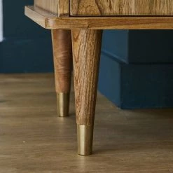 BOIS DESSUS BOIS DESSOUS Buffet Rétro En Bois De Mindy 1 Porte Et 4 Tiroirs - Naturel -Buffet et enfilade Soldes 15281113 5