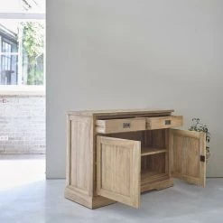 BOIS DESSUS BOIS DESSOUS Buffet En Bois De Teck 2 Portes 2 Tiroirs - Naturel -Buffet et enfilade Soldes 15373315 4