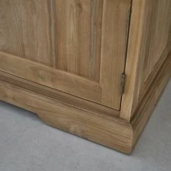 BOIS DESSUS BOIS DESSOUS Buffet En Bois De Teck 2 Portes 2 Tiroirs - Naturel -Buffet et enfilade Soldes 15373315 5