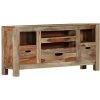 VidaXL Buffet Gris 100 X 30 X 50 Cm Bois Massif De Sesham - Gris