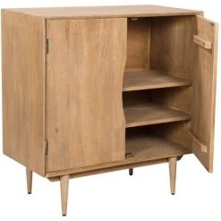 RENDEZ VOUS DéCO Buffet Gute 2 Portes En Bois - Marron Clair -Buffet et enfilade Soldes 15574576 4