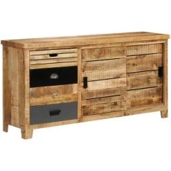 HELLOSHOP26 Buffet Bahut Armoire Console Meuble De Rangement Bois De Manguier Solide 160 Cm - Bois