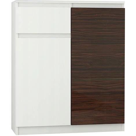 HUCOCO MOSCOW W1 - Buffet Moderne Salle à Manger 98x80x40 Cm - Commode Contemporaine Chambre Salon Bureau - Meuble De Rangement - Blanc 1 HUCOCO MOSCOW W1 - Buffet Moderne Salle à Manger 98x80x40 Cm - Commode Contemporaine Chambre Salon Bureau - Meuble De Rangement - Blanc