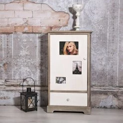 MUCOLA Buffet Commode Buffet Haut Cadre Photo Blanc Beistellschrank Photos -Buffet et enfilade Soldes 16436047 2
