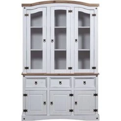 Buffet Et Vaisselier Pin Mexicain Gamme Corona Blanc VidaXL -Buffet et enfilade Soldes 16978478 3