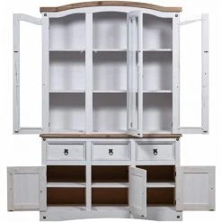 Buffet Et Vaisselier Pin Mexicain Gamme Corona Blanc VidaXL -Buffet et enfilade Soldes 16978478 4