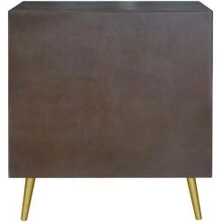 COTECOSY Buffet 2 Portes Solaris En Bois Et Or - Bois -Buffet et enfilade Soldes 17349585 4