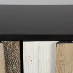 MACABANE AMBROISE - Buffet 3 Portes Bois Acacia Pieds Métal - Multicolore -Buffet et enfilade Soldes 17783650 3