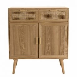 MACABANE ROMEO - Buffet Couleur Naturelle 2 Tiroirs 2 Portes Bois Cannage - Naturel 9 MACABANE ROMEO - Buffet Couleur Naturelle 2 Tiroirs 2 Portes Bois Cannage - Naturel -Buffet et enfilade Soldes 17784124 5