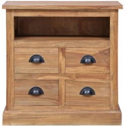 VidaXL Armoire Latérale 60 X 30 X 60 Cm Teck Solide - Brun -Buffet et enfilade Soldes 17846980 3