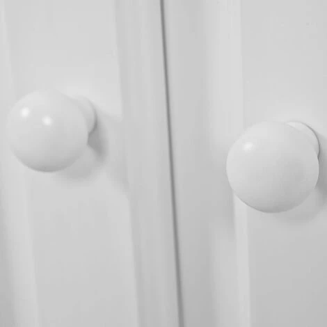 ALTOBUY LAURIE - Buffet 3 Portes 3 Tiroirs Bois Massif Vernis Blanc - Blanc 4 ALTOBUY LAURIE - Buffet 3 Portes 3 Tiroirs Bois Massif Vernis Blanc - Blanc – Image 4