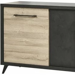 ALTOBUY EMILE - Buffet 2 Portes 3 Tiroirs Aspect Bois Et Béton - Marron Clair 5 ALTOBUY EMILE - Buffet 2 Portes 3 Tiroirs Aspect Bois Et Béton - Marron Clair -Buffet et enfilade Soldes 17851587 3