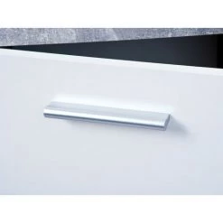 ALTOBUY MARRY - Meuble 5 Portes 2 Tiroirs Imitation Béton Et Blanc - Gris -Buffet et enfilade Soldes 17852248 4