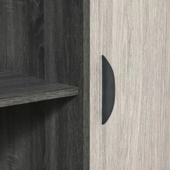 ALTOBUY ASCA - Meuble Bar 2 Portes - Gris -Buffet et enfilade Soldes 17853112 3