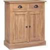 VidaXL Armoire Latérale 65 X 30 X 75 Cm Teck Solide - Brun