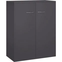 Buffet Aggloméré 60x30x75 Cm Gris VidaXL -Buffet et enfilade Soldes 17929188 2