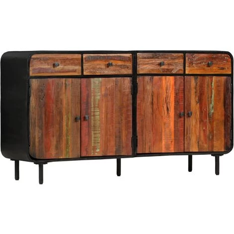 VidaXL Buffet Bois De Récupération Solide 140 X 35 X 76 Cm - Brun 1 VidaXL Buffet Bois De Récupération Solide 140 X 35 X 76 Cm - Brun