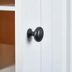 ALTOBUY BIDART - Buffet 3 Portes 3 Tiroirs Bois Massif Vernis Blanc - Blanc -Buffet et enfilade Soldes 18200364 4