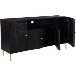 RENDEZ VOUS DéCO Buffet Chimane Noir - Noir 7 RENDEZ VOUS DéCO Buffet Chimane Noir - Noir -Buffet et enfilade Soldes 18201368 3