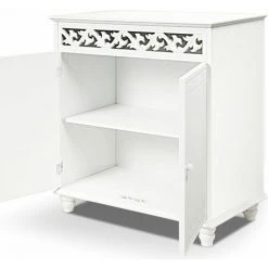 CASARIA Commode En Bois JERSEY Blanche Buffet Blanc Dressoir Style Intérieur Séjour 76cmx65cmx35cm -Buffet et enfilade Soldes 18476251 5
