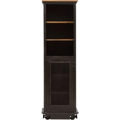 MADE IN MEUBLES Bonnetière En Bois De Manguier Lazare - Noir 1 MADE IN MEUBLES Bonnetière En Bois De Manguier Lazare - Noir