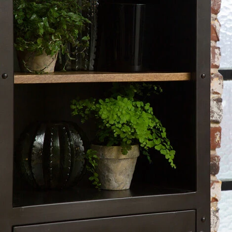 MADE IN MEUBLES Bonnetière En Bois De Manguier Lazare - Noir 3 MADE IN MEUBLES Bonnetière En Bois De Manguier Lazare - Noir – Image 3