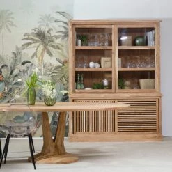 MADE IN MEUBLES Vaisselier En Bois D'acacia Salta - Marron 7 MADE IN MEUBLES Vaisselier En Bois D'acacia Salta - Marron -Buffet et enfilade Soldes 18478688 4