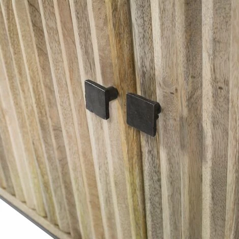 MADE IN MEUBLES Petit Buffet En Bois De Manguier Paulette - Marron 3 MADE IN MEUBLES Petit Buffet En Bois De Manguier Paulette - Marron – Image 3