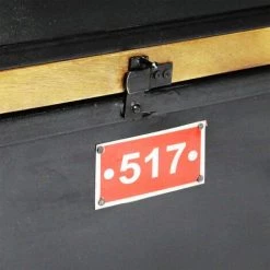 MADE IN MEUBLES Buffet Industriel Bois Et Métal Effet Vintage - Noir -Buffet et enfilade Soldes 18479656 3